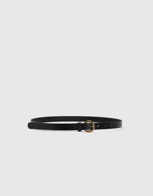 Vegan Leather Skinny Belt sold by Urban Revivo