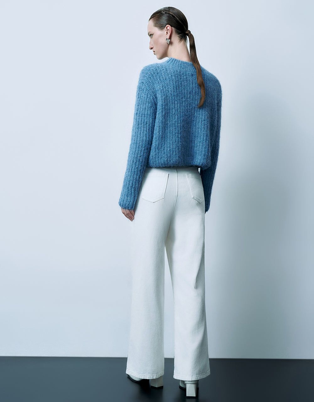 Furry Crew Neck Sweater sold by Urban Revivo product image thumbnail 4