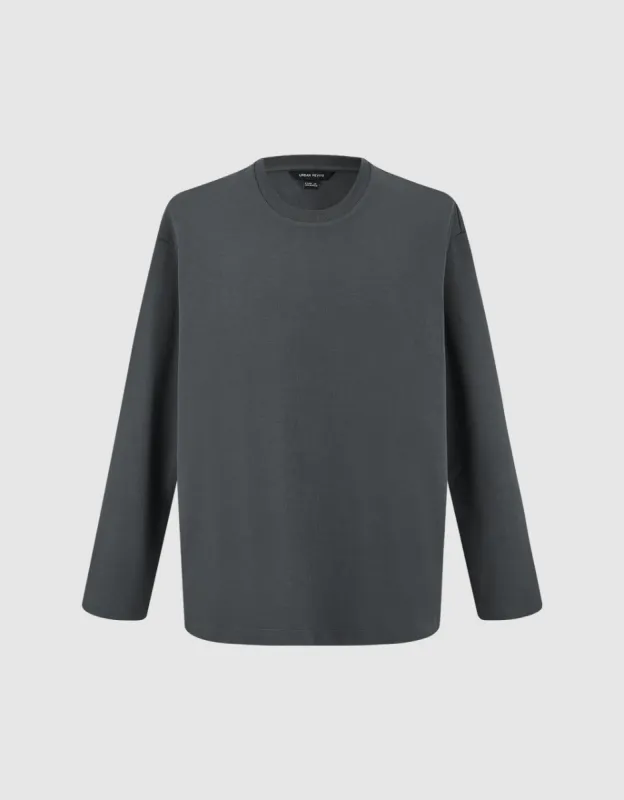 Crew Neck Loose T-Shirt sold by Urban Revivo