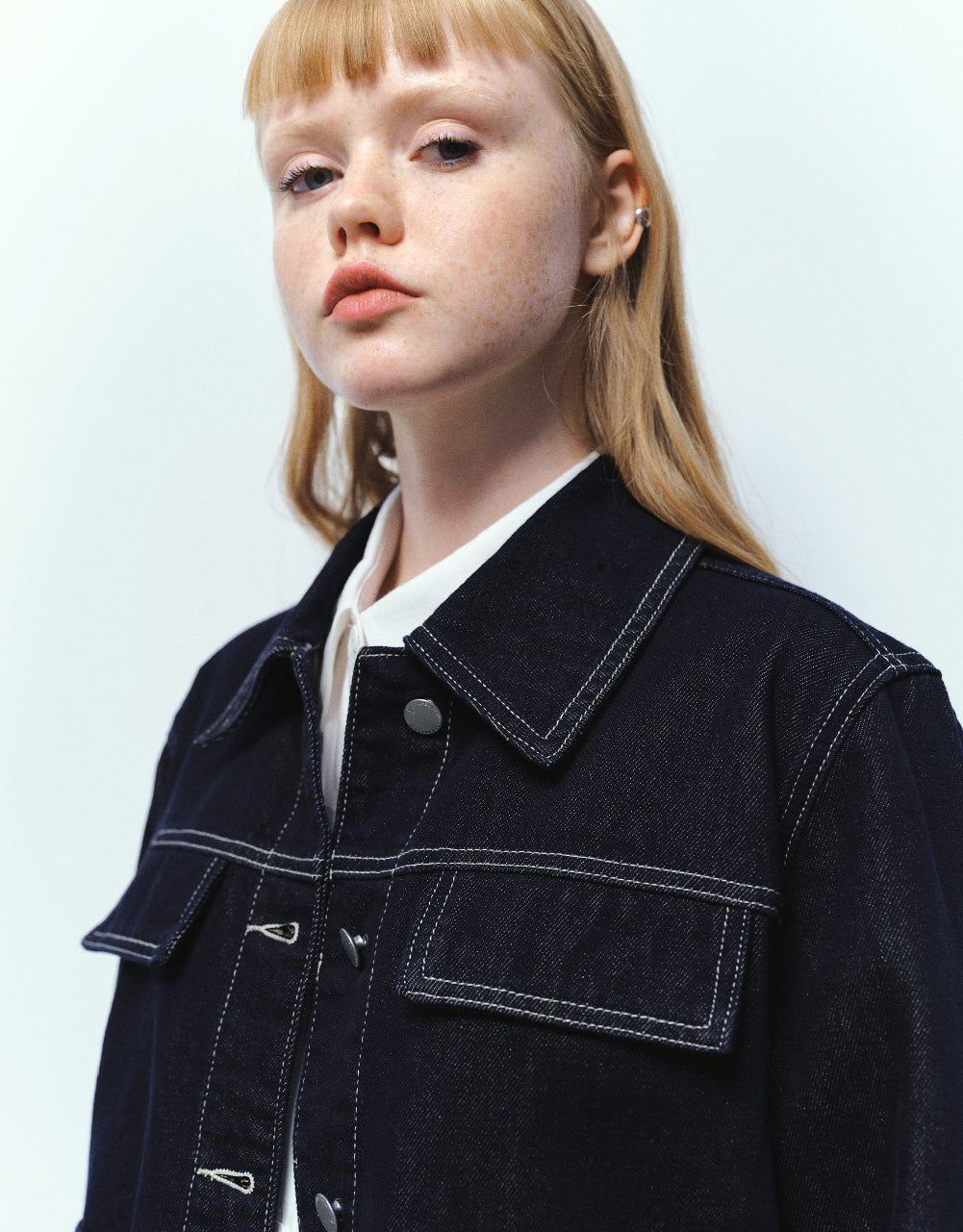 Button Up Loose Denim Jacket sold by Urban Revivo product image thumbnail 5