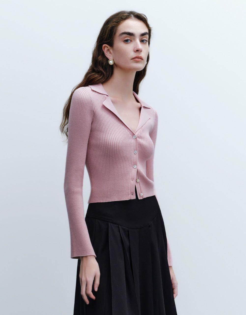 V-Neck Knitted Cardigan sold by Urban Revivo product image thumbnail 3