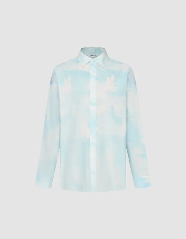 Cloud Printed Loose Shirt sold by Urban Revivo