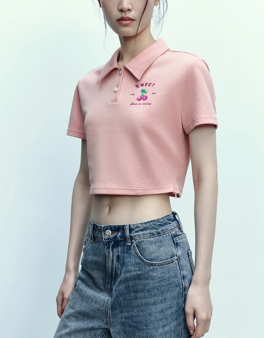 Fruit Printed Skinny Polo T-Shirt sold by Urban Revivo product image thumbnail 3