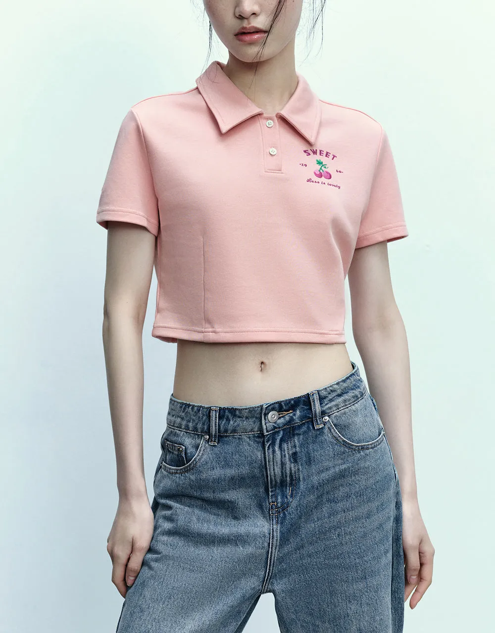 Fruit Printed Skinny Polo T-Shirt sold by Urban Revivo product image thumbnail 2