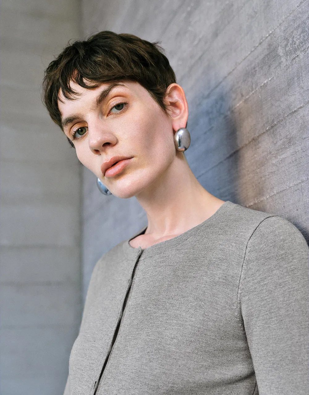 Crew Neck Skinny Knitted Cardigan sold by Urban Revivo product image thumbnail 4