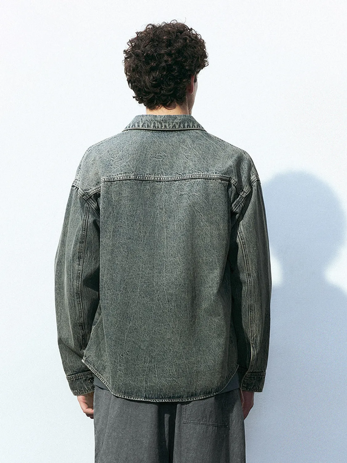 Loose Denim Shirt sold by Urban Revivo product image thumbnail 3