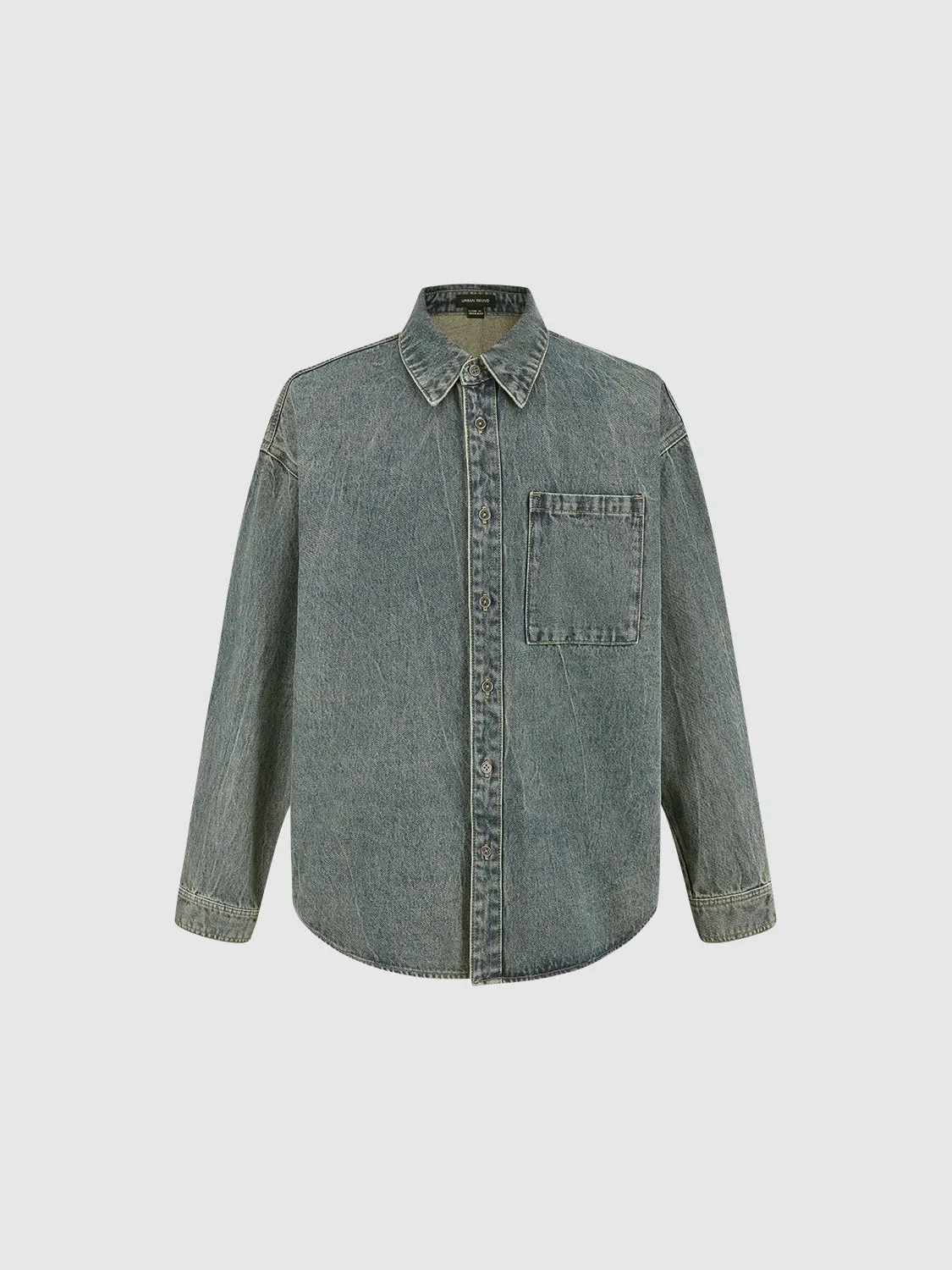 Loose Denim Shirt sold by Urban Revivo product image thumbnail 2
