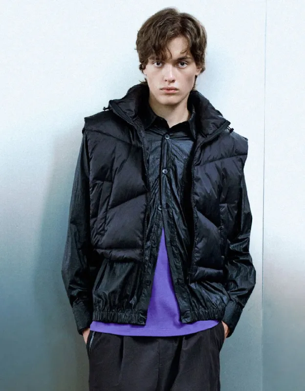 Hooded Puffer Waistcoat sold by Urban Revivo