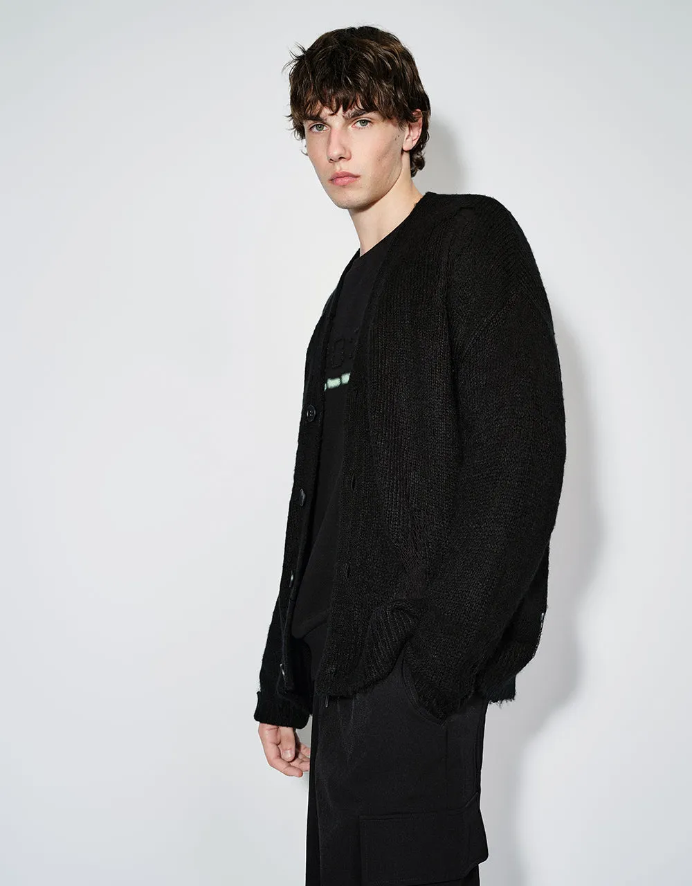 V-Neck Knitted Cardigan sold by Urban Revivo product image thumbnail 3