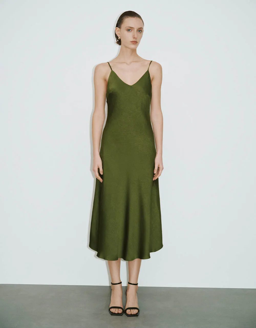 V-Neck A-Line Cami Dress sold by Urban Revivo