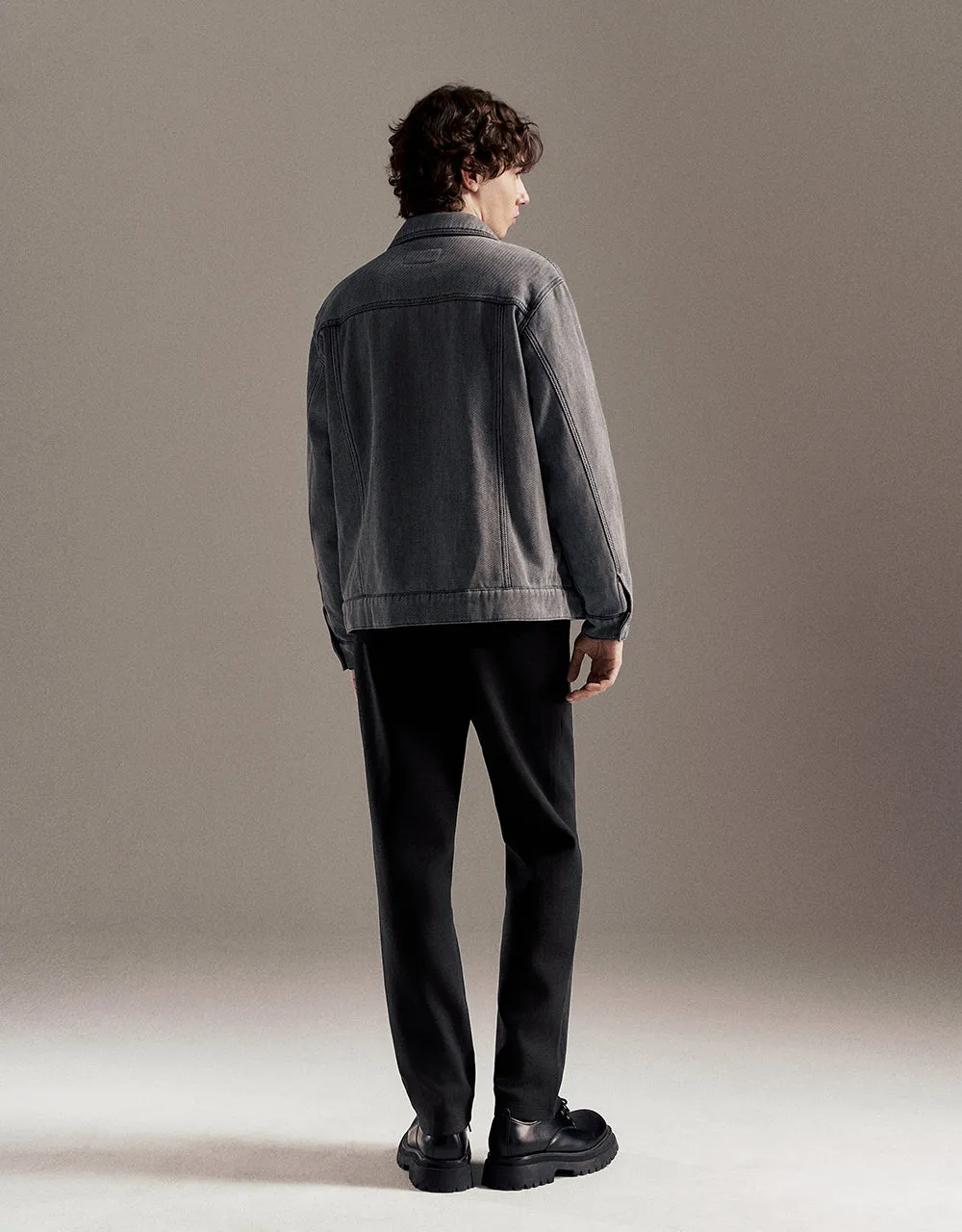 Button Up Denim Jacket sold by Urban Revivo product image thumbnail 4