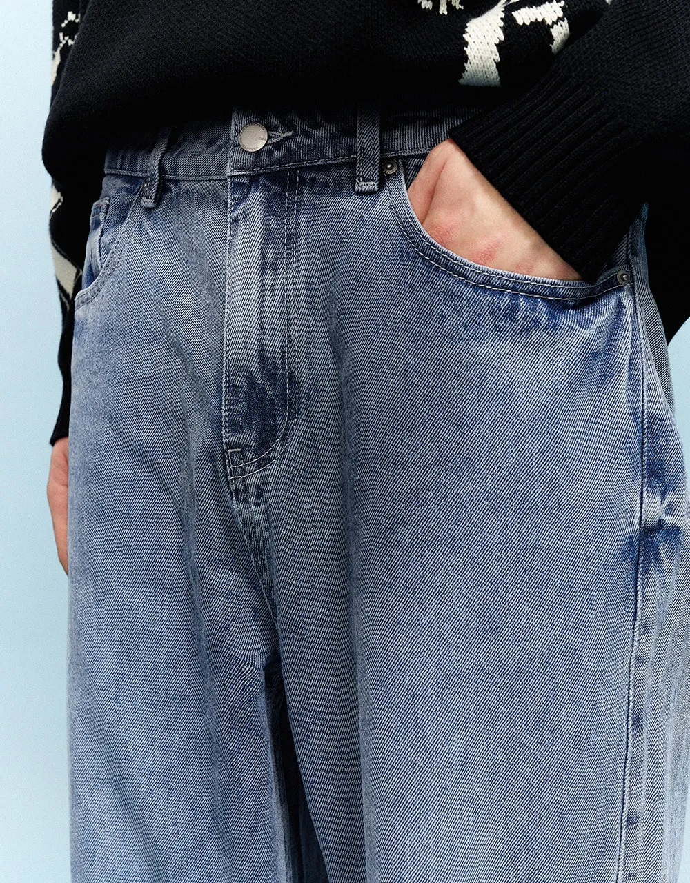 Raw Hem Straight Jeans sold by Urban Revivo product image thumbnail 5