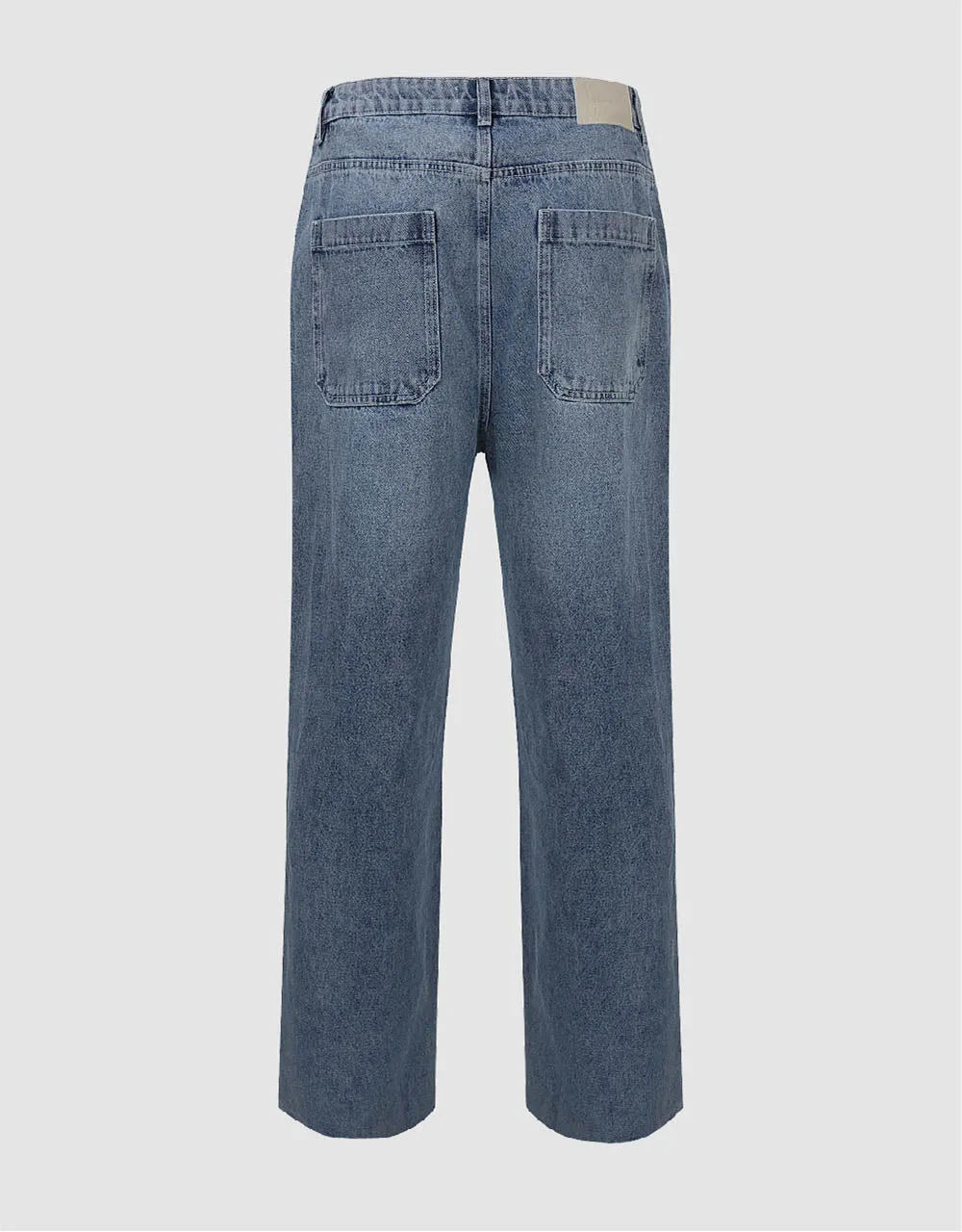 Raw Hem Straight Jeans sold by Urban Revivo product image thumbnail 2