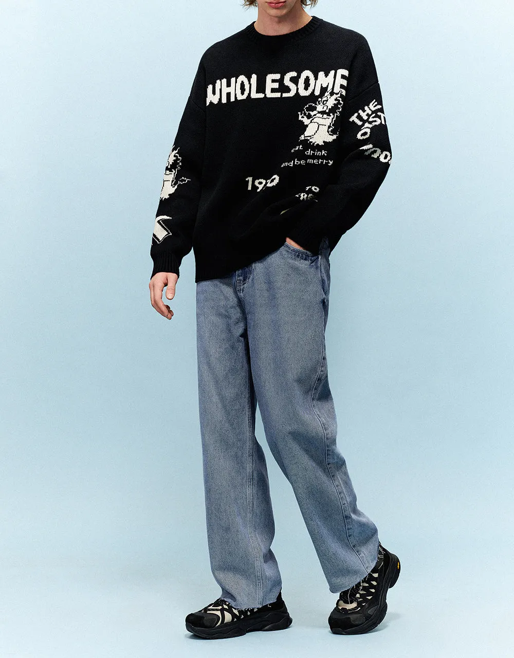 Raw Hem Straight Jeans sold by Urban Revivo product image thumbnail 4