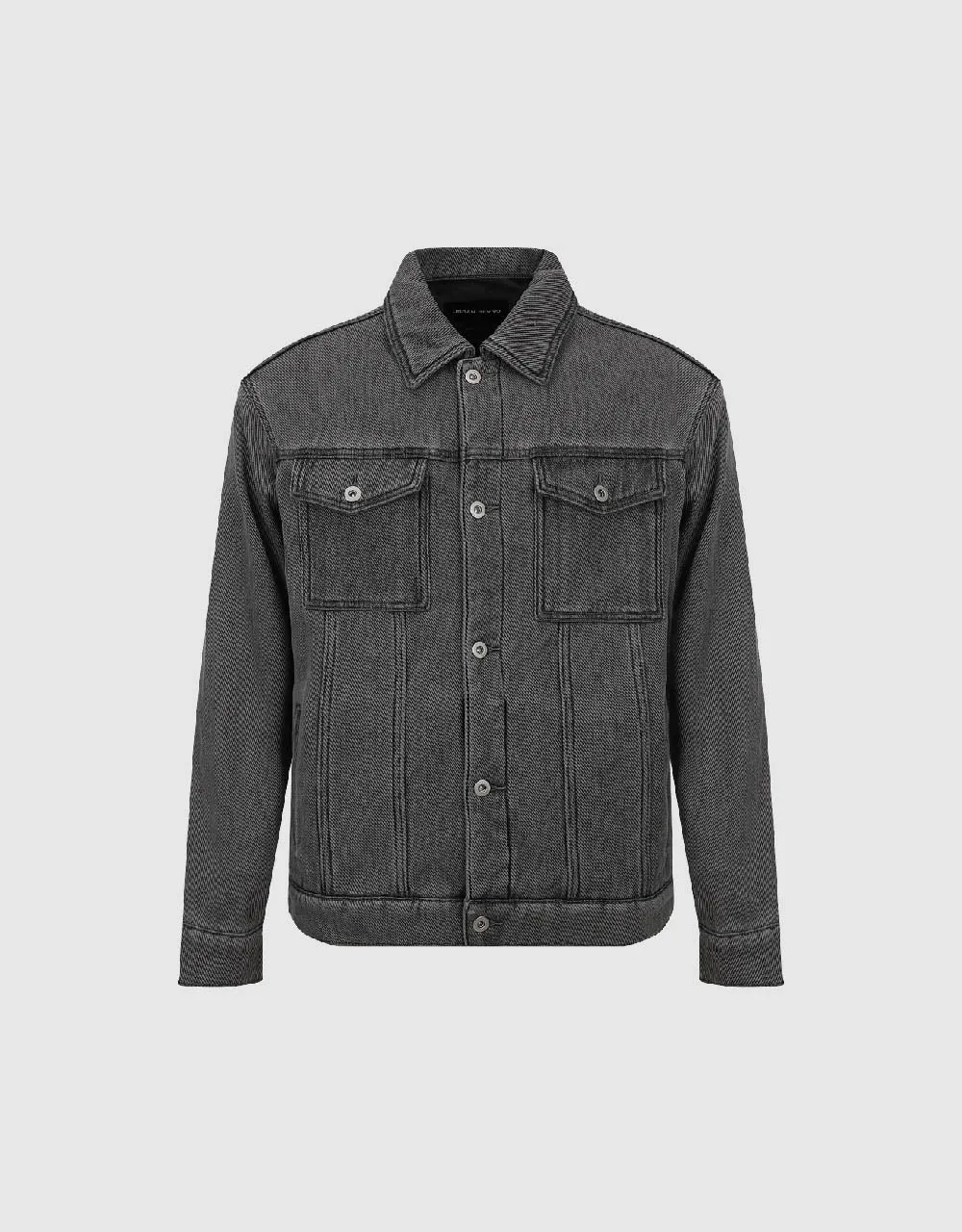 Button Up Denim Jacket sold by Urban Revivo product image thumbnail 2