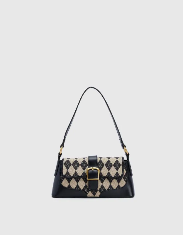 Argyle Printed Shoulder Bag sold by Urban Revivo