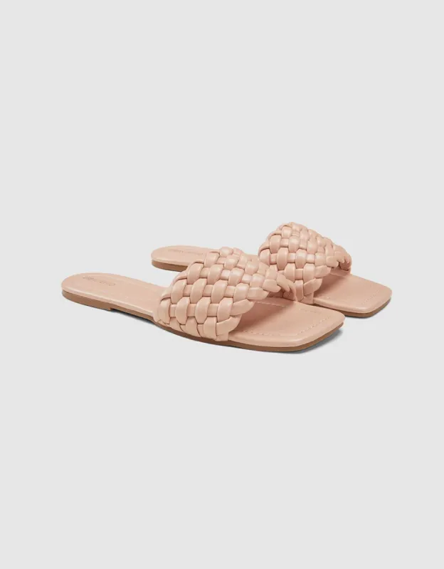 Woven Slide Sandals made by Urban Revivo