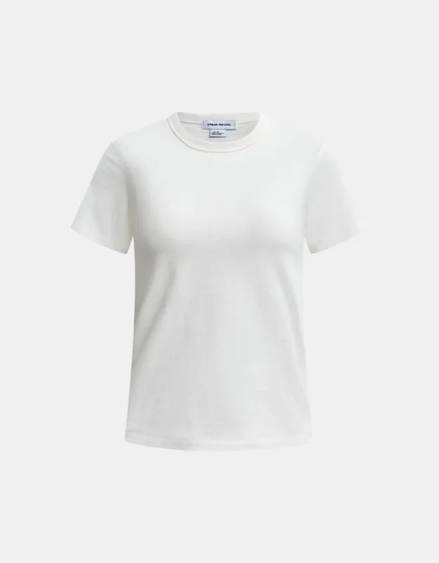 Basic Plain T-Shirt sold by Urban Revivo