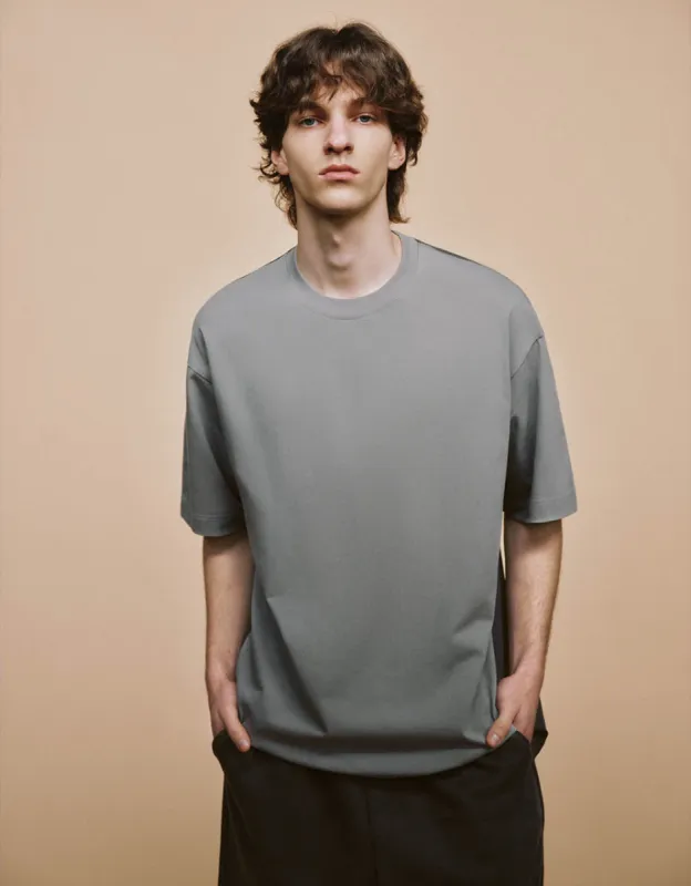Crew Neck Straight T-Shirt sold by Urban Revivo