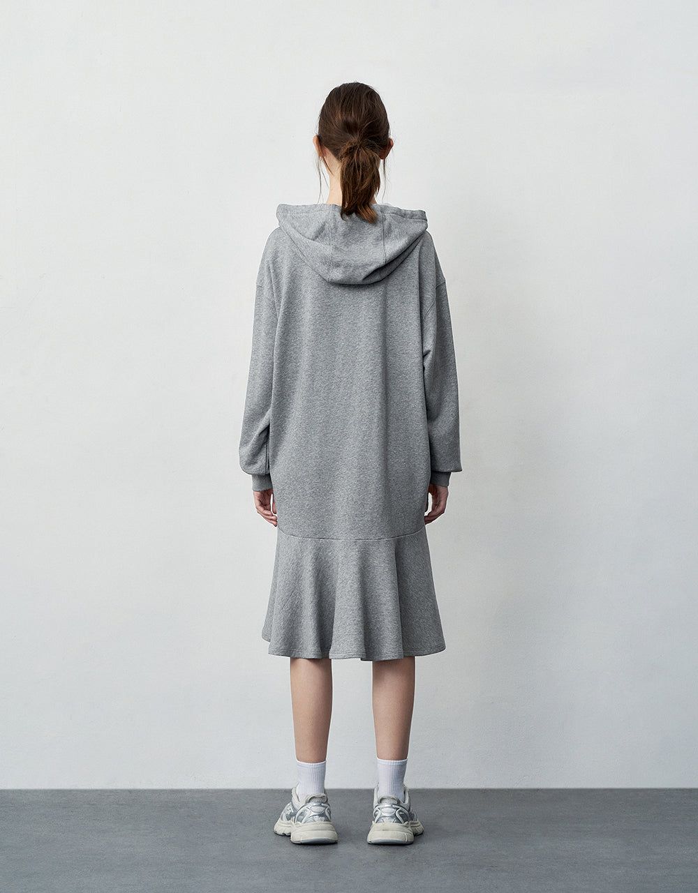 Hooded Straight Knitted Dress sold by Urban Revivo product image thumbnail 4