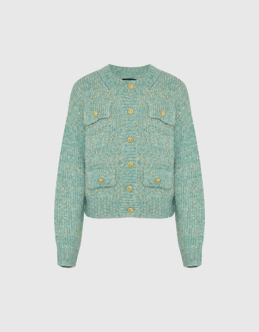 Crew Neck Knitted Cardigan With Fake Pockets sold by Urban Revivo product image thumbnail 5