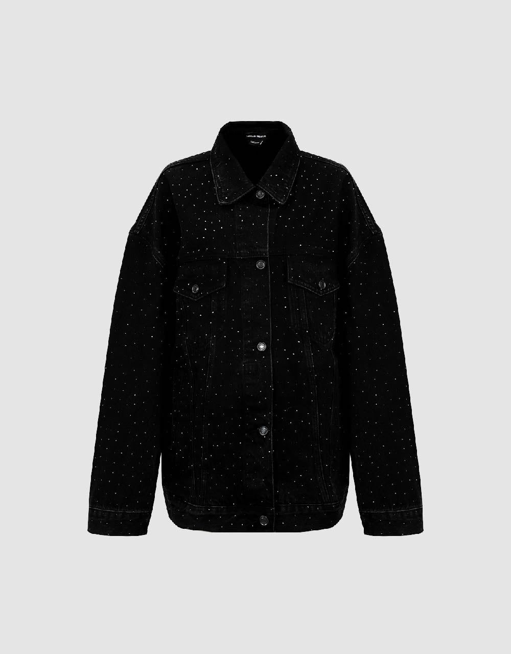 Rhinestone Décor Denim Jacket sold by Urban Revivo product image thumbnail 2