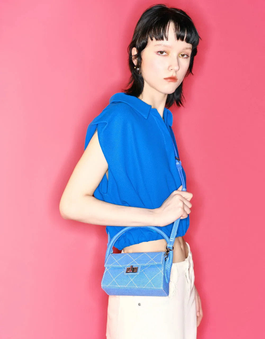 Lapel Crop Tank Top sold by Urban Revivo product image thumbnail 3