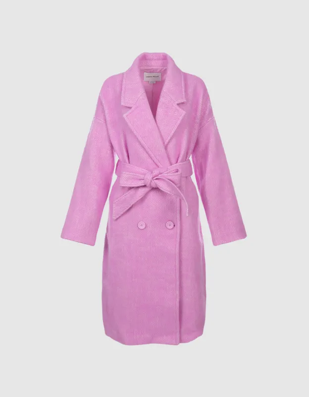 Belted Woolen Coat sold by Urban Revivo