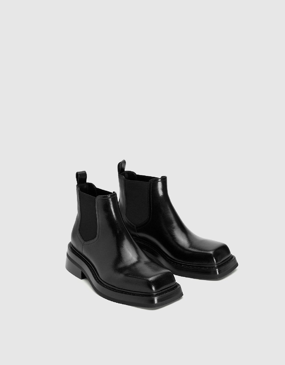 Vegan Leather Square Toe Booties sold by Urban Revivo