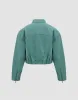 Zipper Front Gradient Denim Jacket sold by Urban Revivo