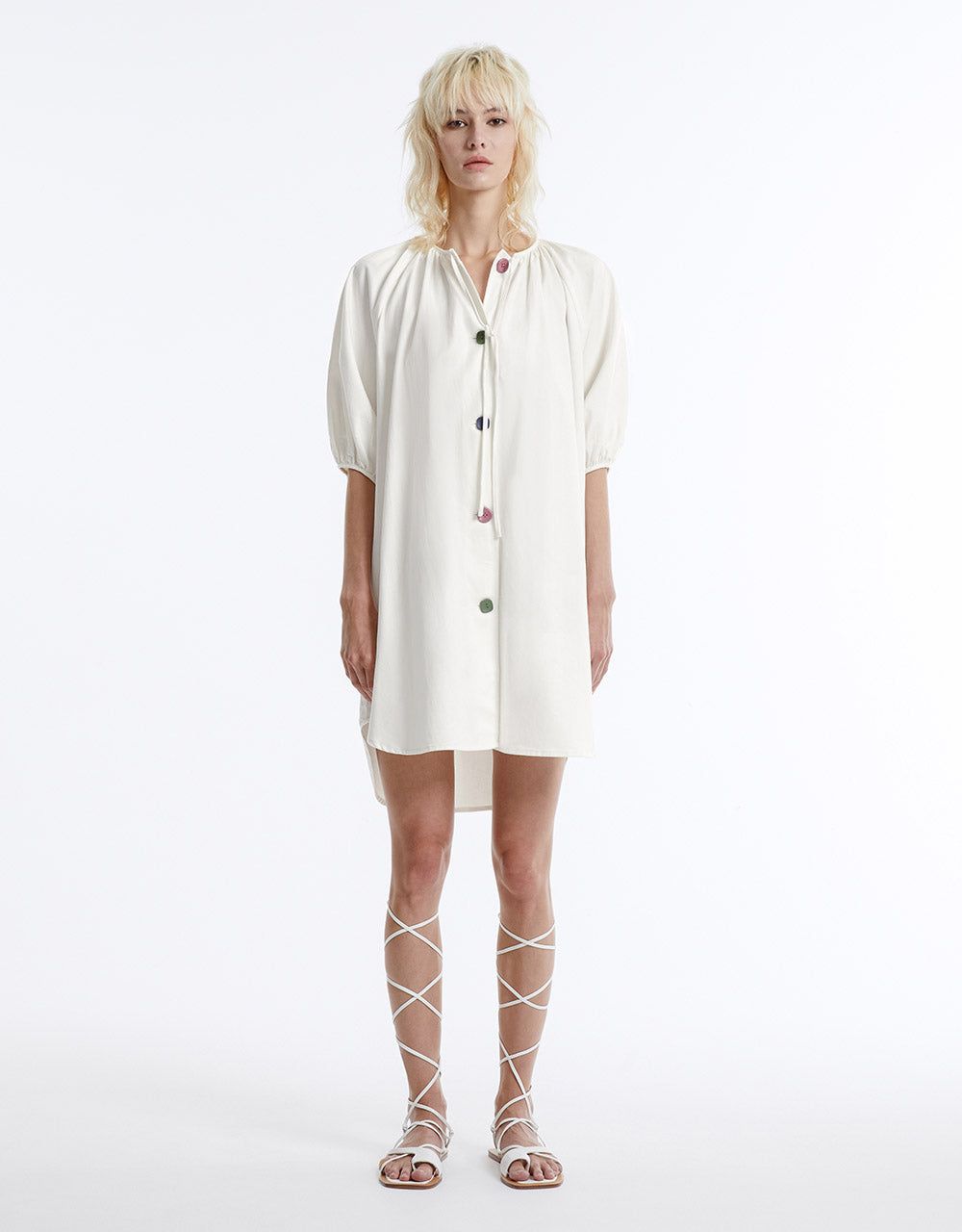 Tie Front Button Up Dress sold by Urban Revivo product image thumbnail 5