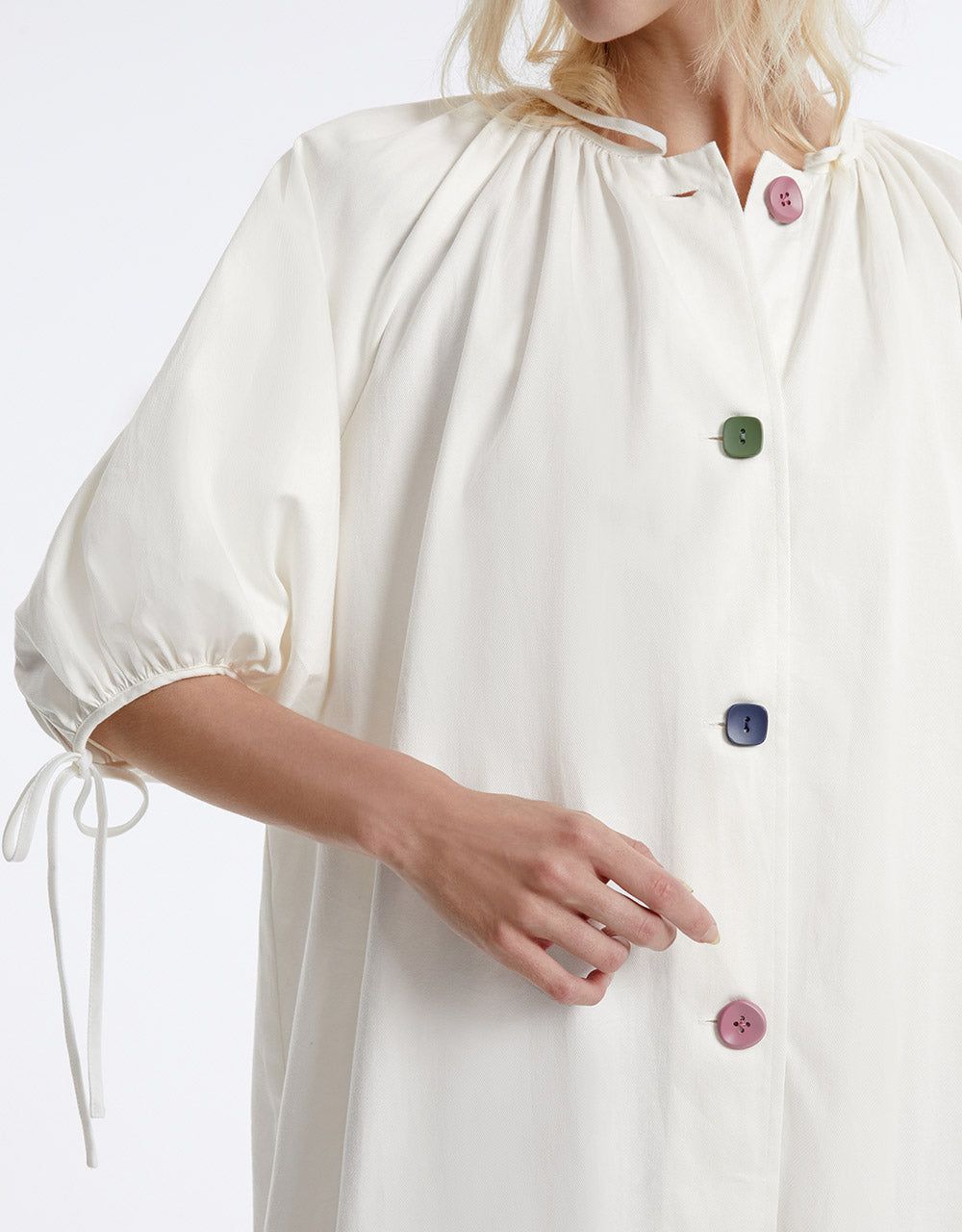 Tie Front Button Up Dress sold by Urban Revivo product image thumbnail 4