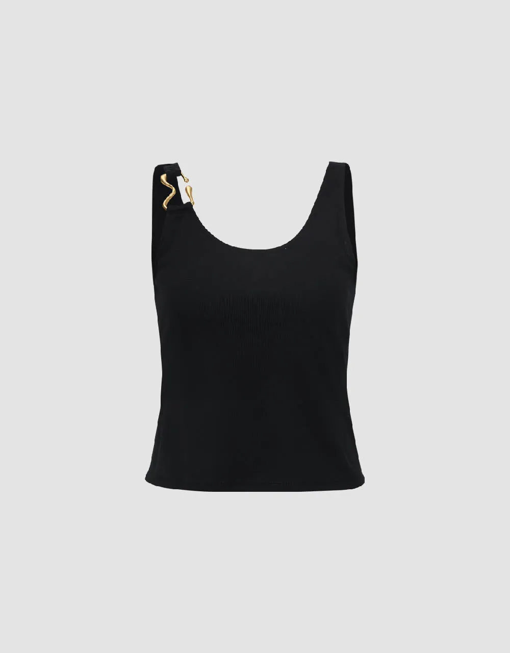 U Neck Knitted Tank Top sold by Urban Revivo product image thumbnail 2