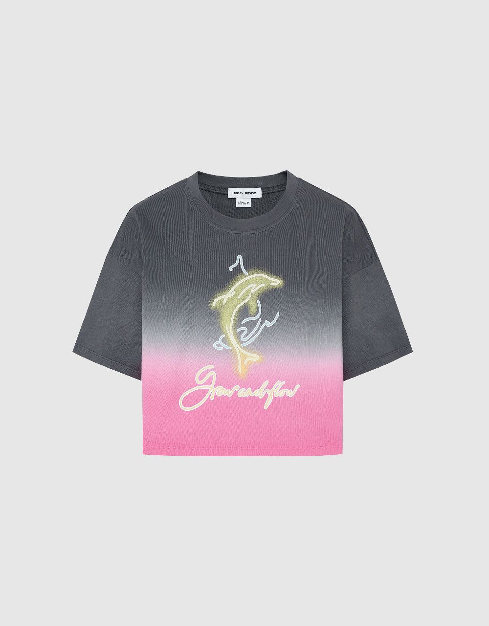 Printed Crew Neck Loose T-Shirt sold by Urban Revivo product image thumbnail 2