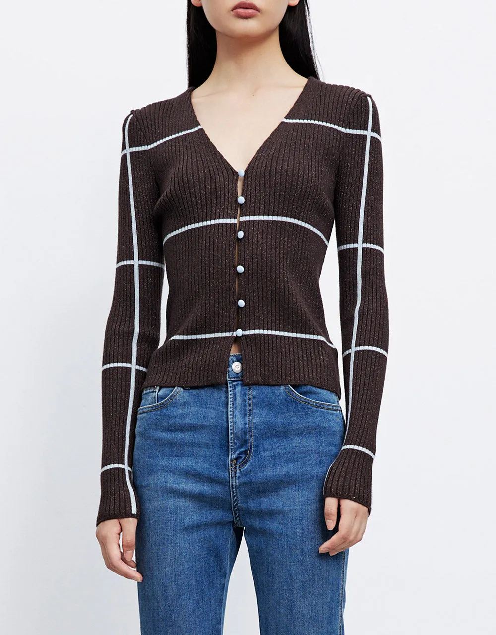 Striped Button Up Cardigan sold by Urban Revivo product image thumbnail 2