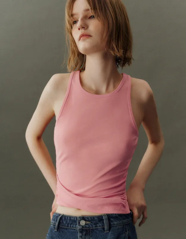 Crew Neck Knitted Tank Top sold by Urban Revivo