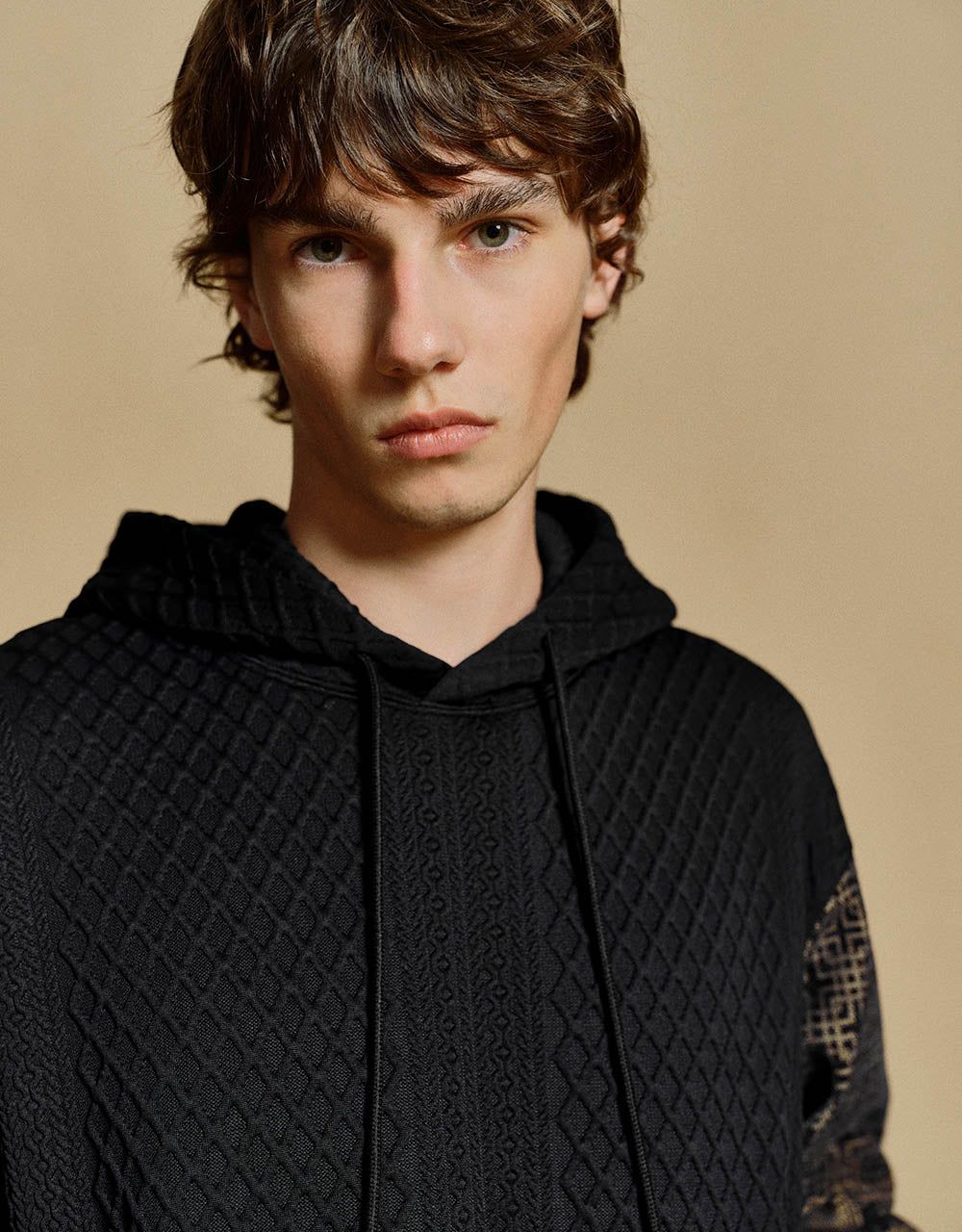 Textured Hooded Straight Sweatshirt sold by Urban Revivo product image thumbnail 5