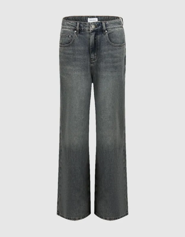 Wide-Leg Jeans sold by Urban Revivo