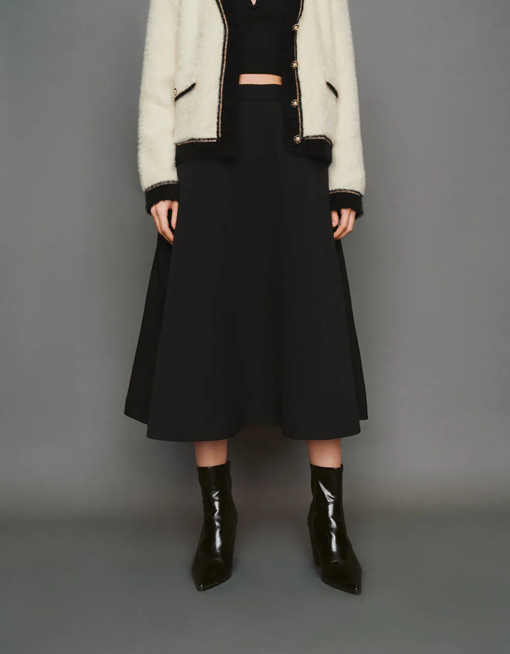 Midi A-Line Skirt sold by Urban Revivo product image thumbnail 2