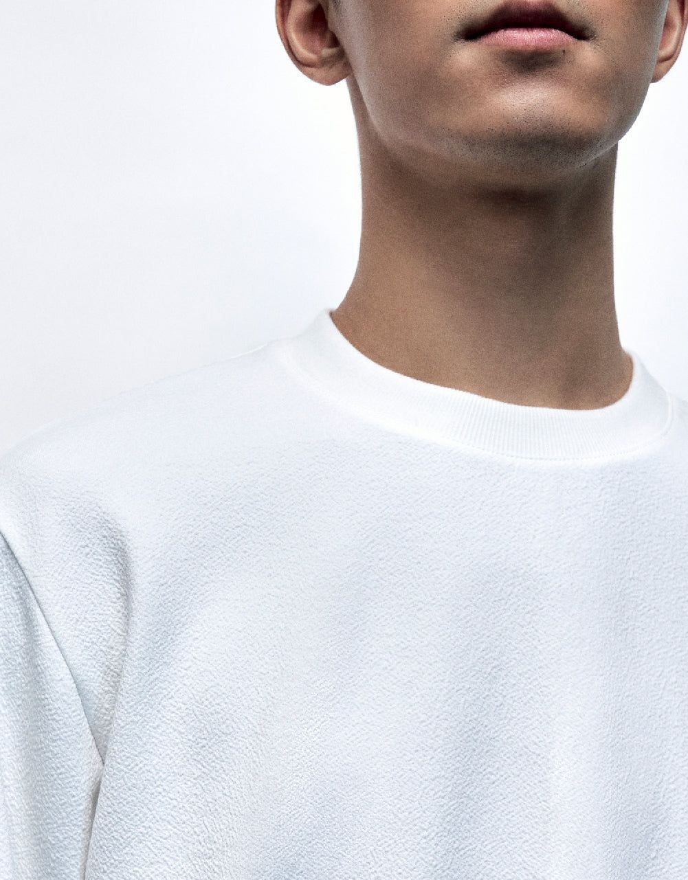 Straight Crew Neck Sweatshirt sold by Urban Revivo product image thumbnail 5