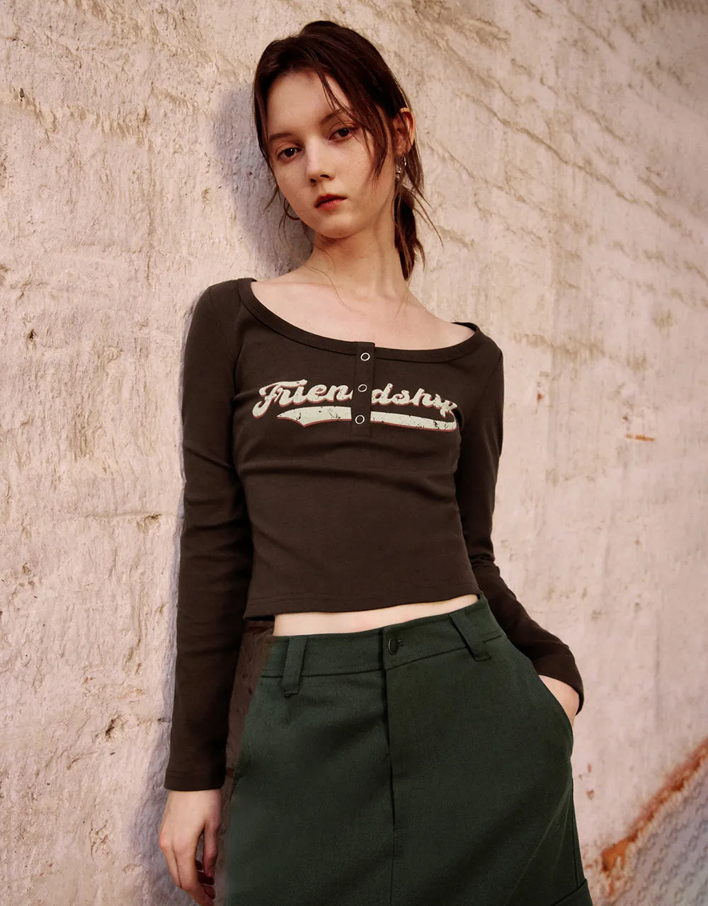 Crew Neck Skinny Knitted T-Shirt sold by Urban Revivo