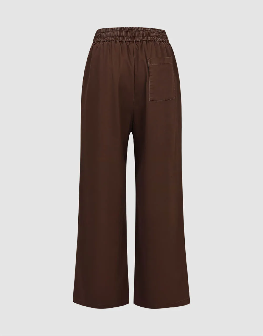 Drawstring Waist Wide-Leg Pants sold by Urban Revivo product image thumbnail 3