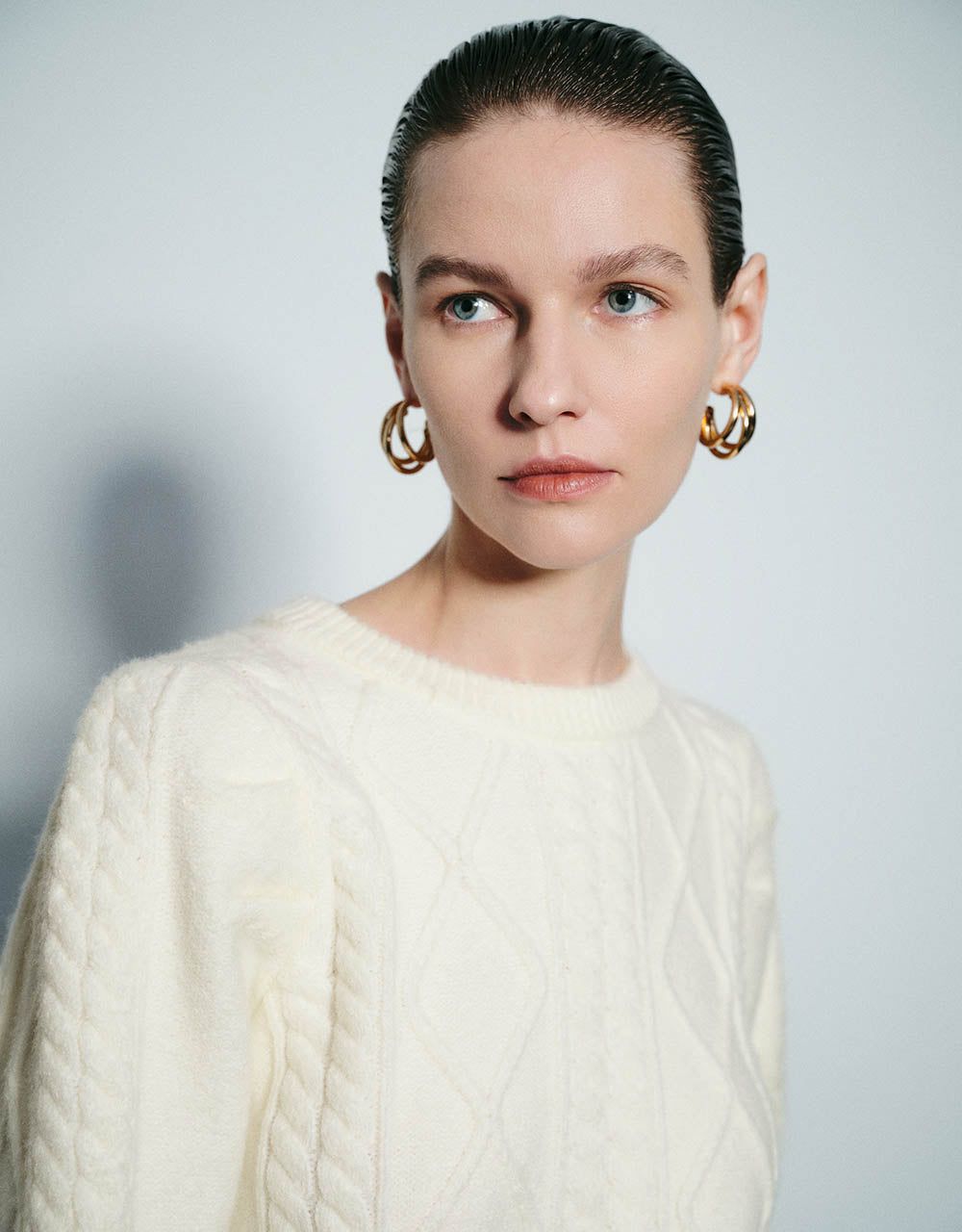 Puff Sleeve Crew Neck Sweater sold by Urban Revivo product image thumbnail 5