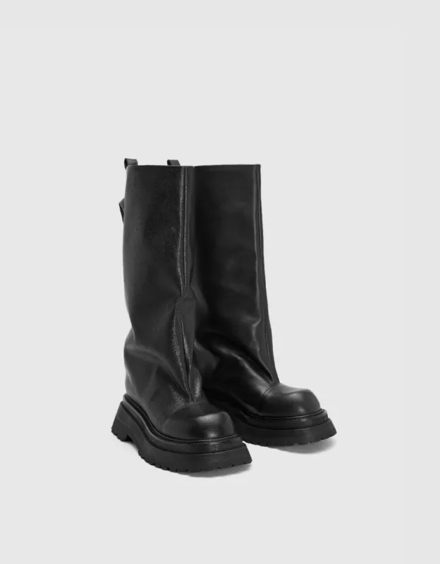 Round Toe Trouser Boots sold by Urban Revivo