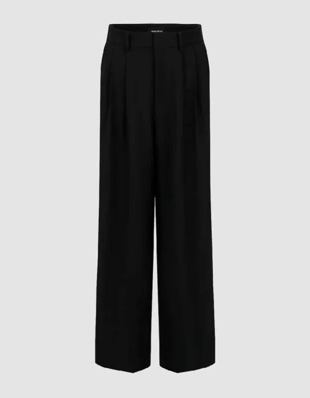 Tailored Wide-Leg Pants sold by Urban Revivo