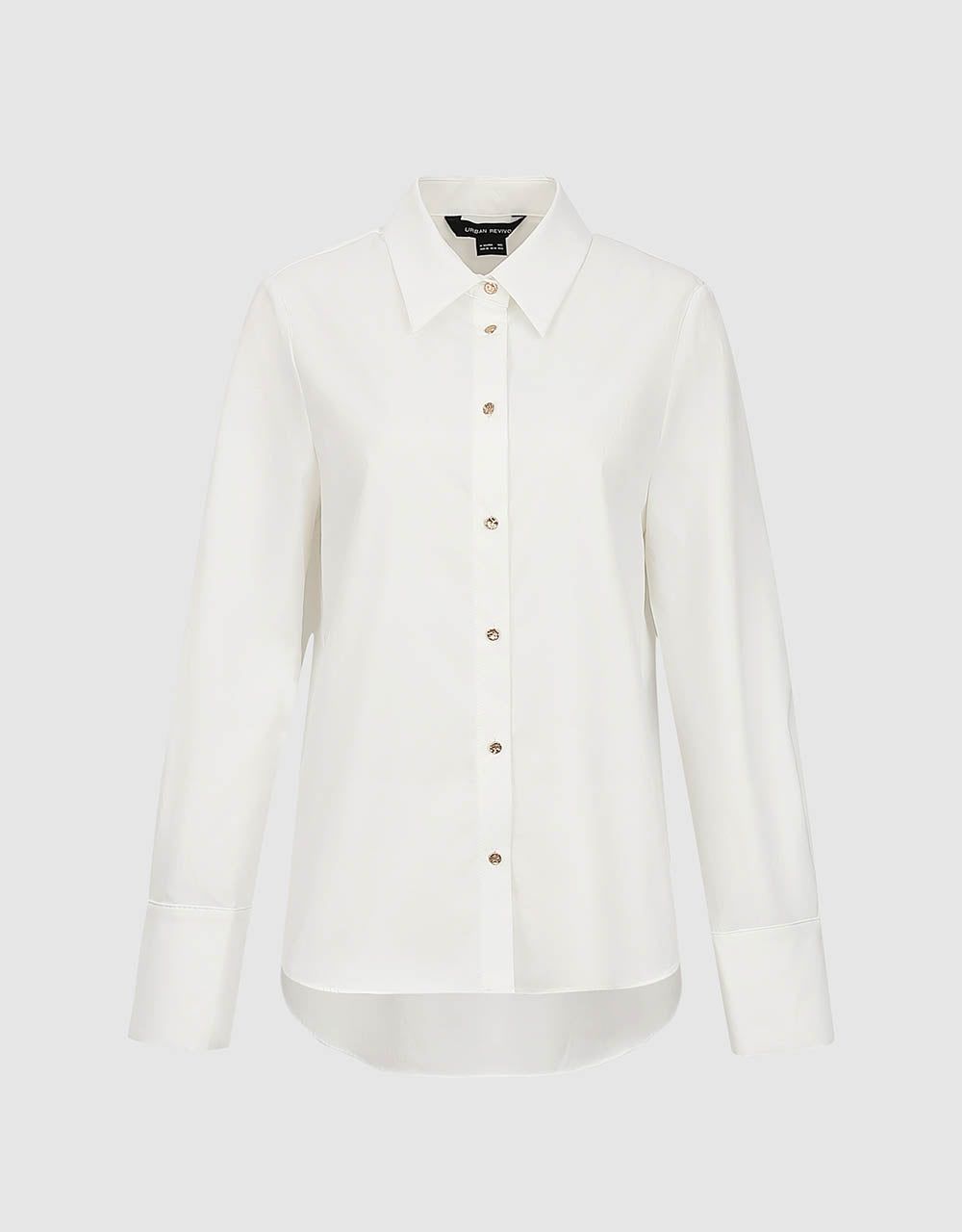 Button Up Straight Shirt sold by Urban Revivo product image thumbnail 2