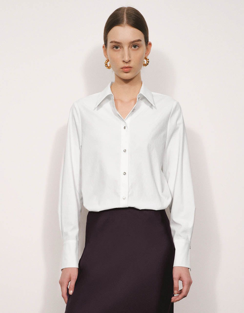 Button Up Straight Shirt
