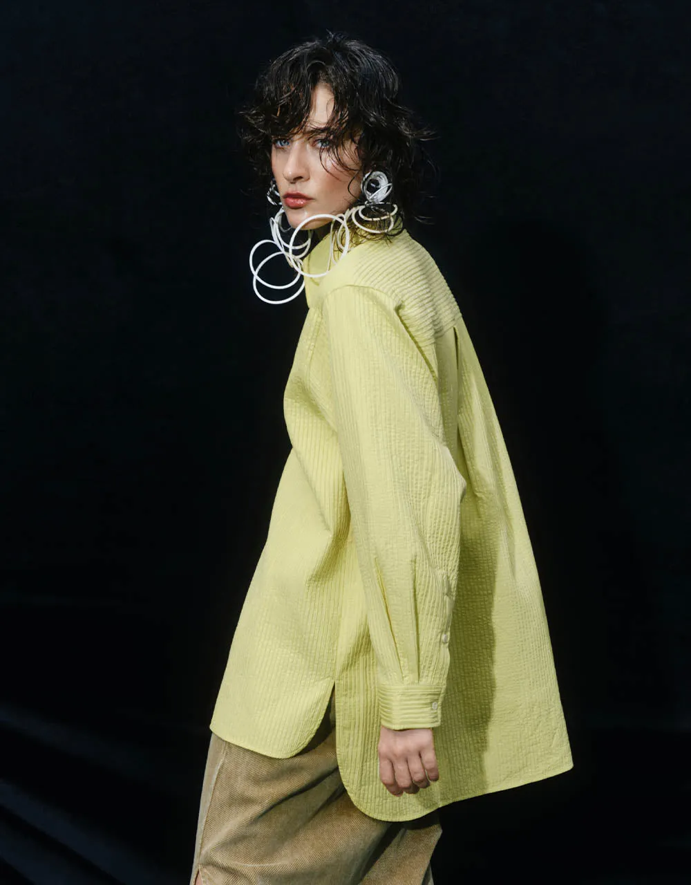 Textured Button Up Straight Shirt sold by Urban Revivo product image thumbnail 3