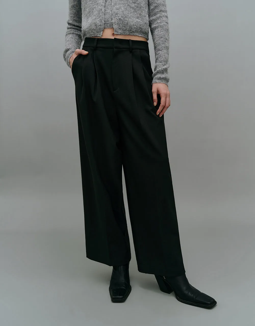 Tailored Wide-Leg Pants sold by Urban Revivo product image thumbnail 2