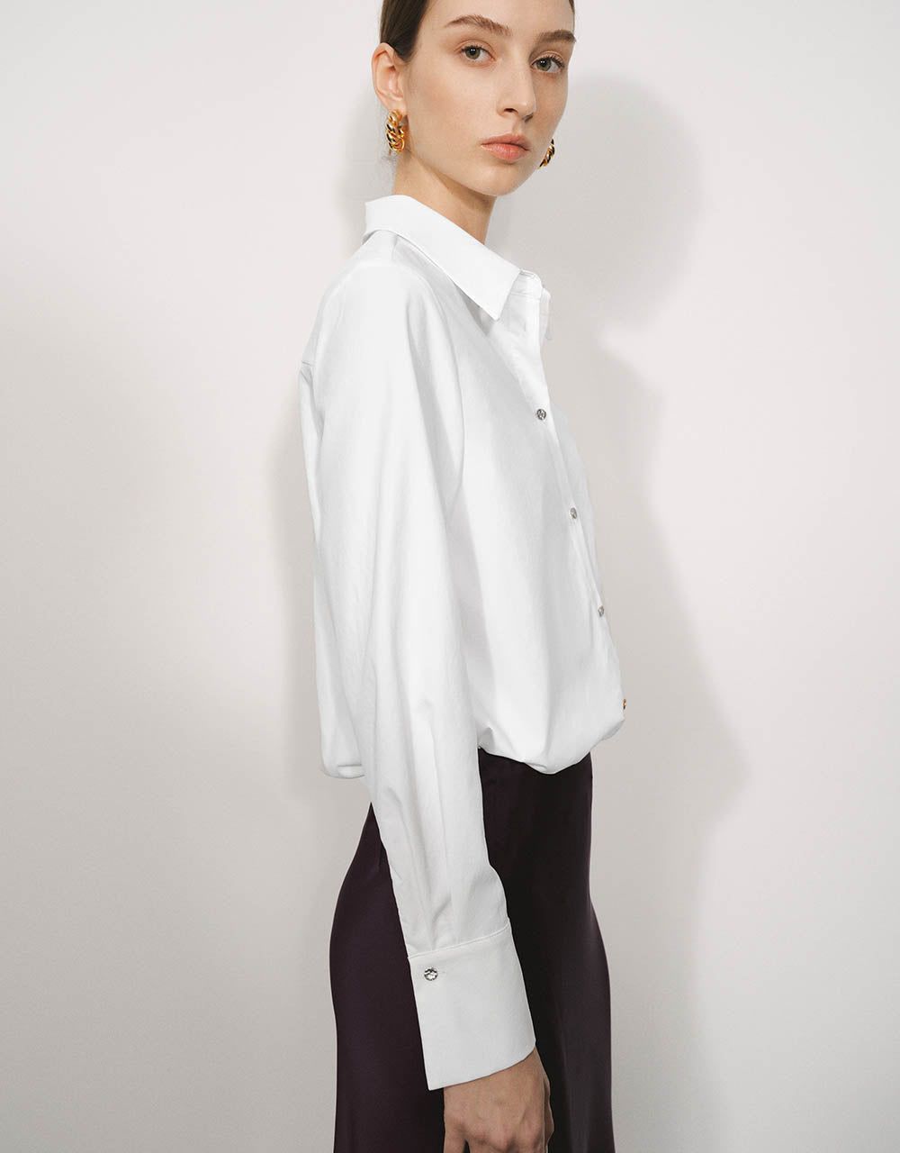 Button Up Straight Shirt sold by Urban Revivo product image thumbnail 3